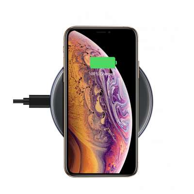 Ultra-thin Aluminum alloy 15W  fast Charging wireless charger for For Iphone 8 x xr xs 11 pro max