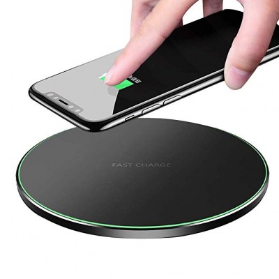 Qi Wireless charger For iphone x 8plus  portable 10W fast Charging Ultra-thin wireless charger for Huawei Mate 30 Pro